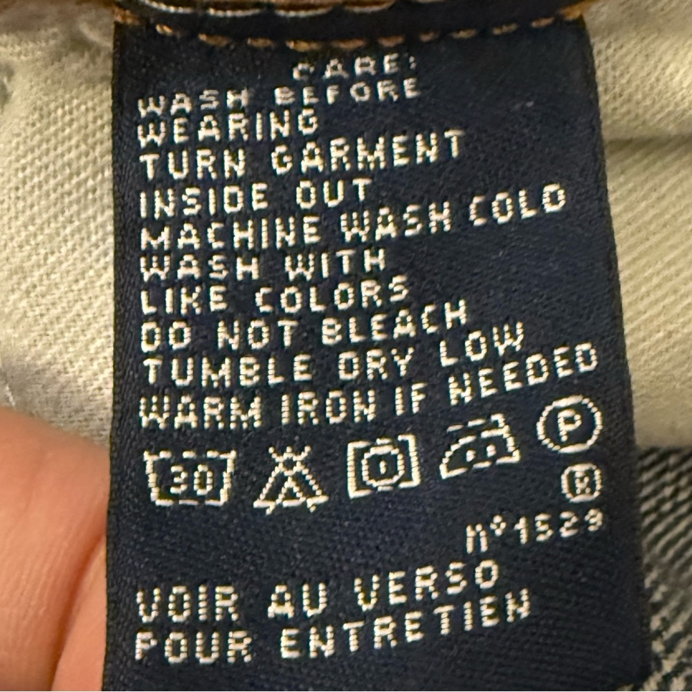 Ralph Lauren Sport Size 8 Blue 100% Cotton Denim Jean Shorts 4.25” Inseam Pony - Picture 5 of 7